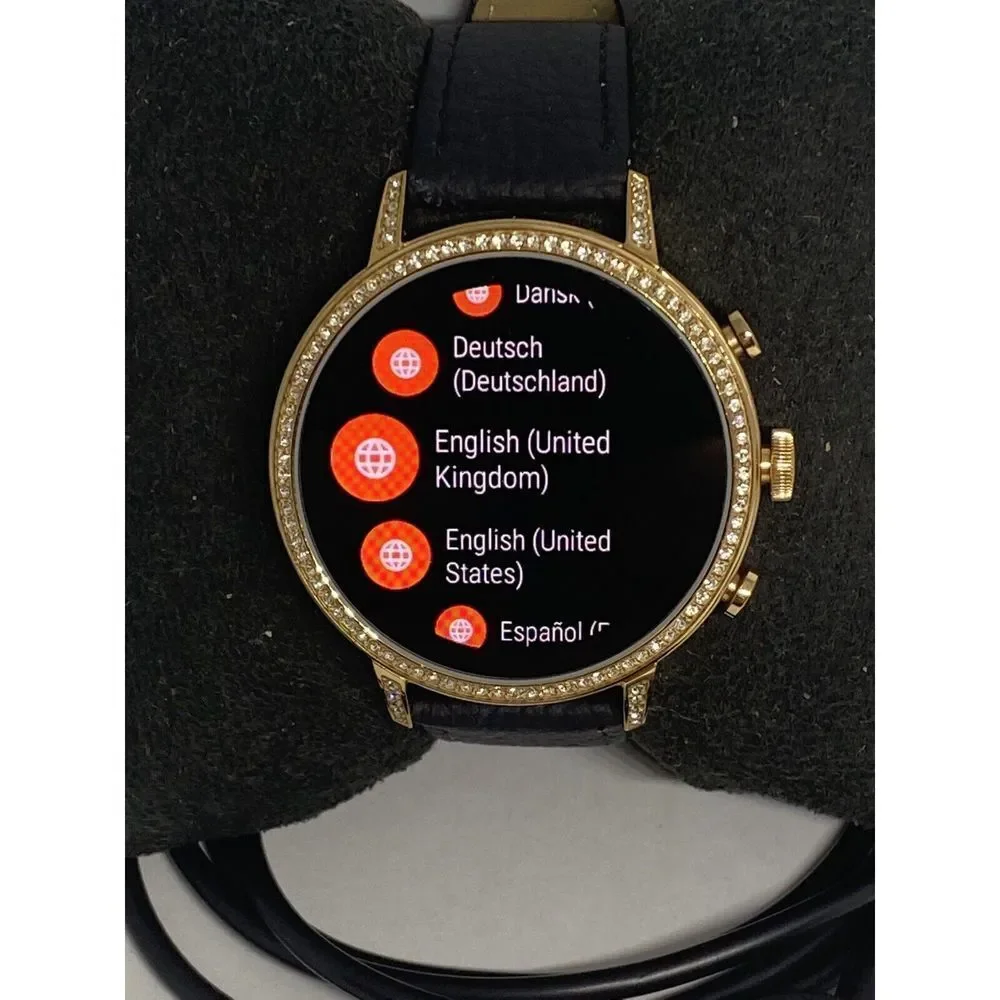 Fossil Gen 4 Authentic Digital Dial Smart Watch Custom Band FTW6015 AB443